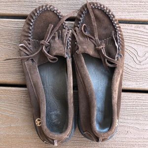 Peace Moccasins . Size 9 1/2. Super comfy!!